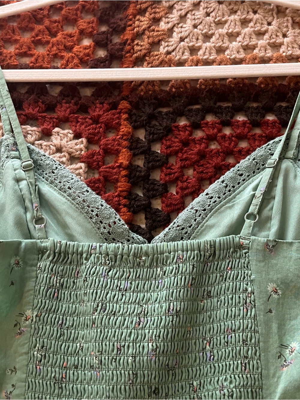 American Eagle Outfitters Sage Green Floral High-Low Dress - Picture 5 of 7